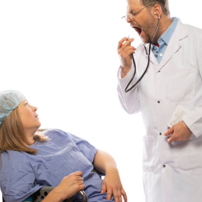 Docteur medecin doctor patient prank personnage drole comic caracters funny humor gag joke entertainement